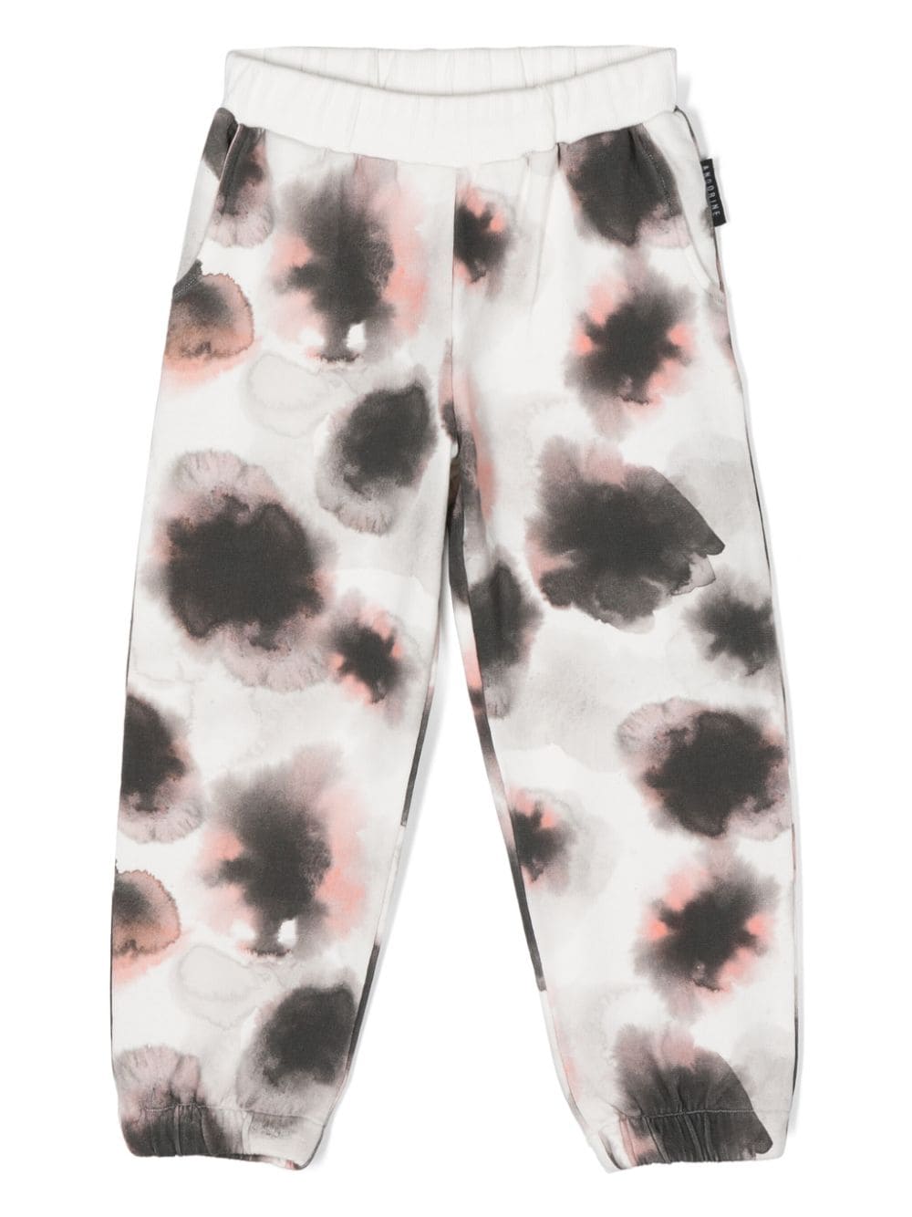 Andorine abstract-print organic cotton sweatpants - White von Andorine