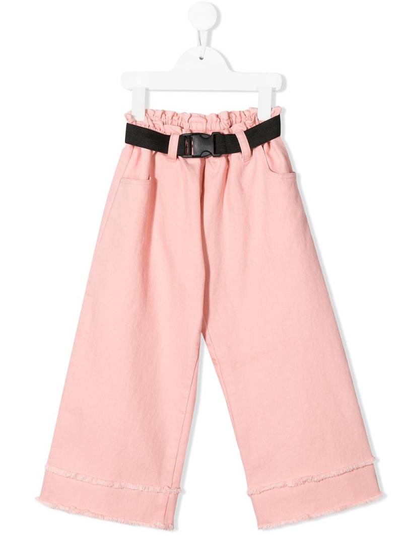 Andorine belted wide-leg jeans - Pink von Andorine