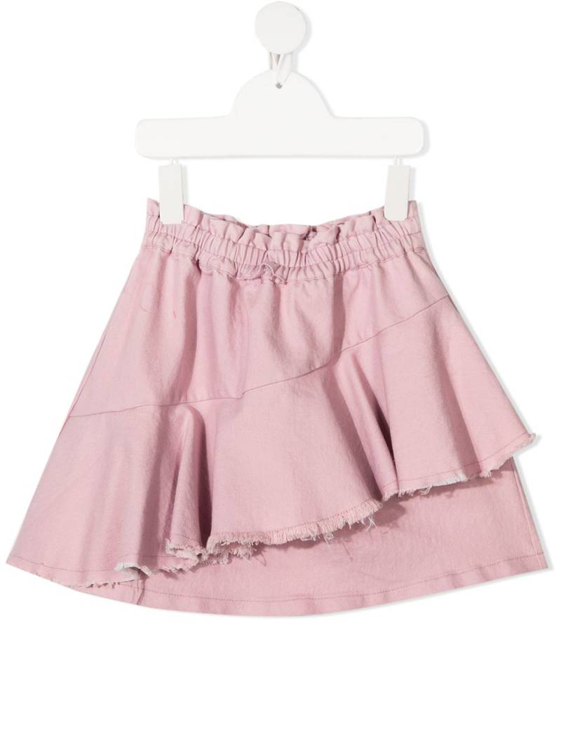 Andorine destroyed draped skirt - Pink von Andorine