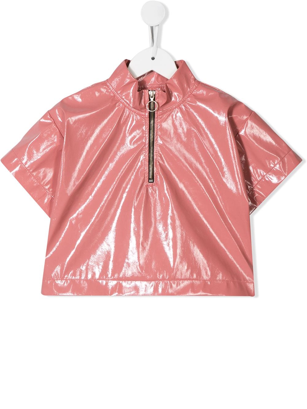 Andorine leather look top - Pink von Andorine