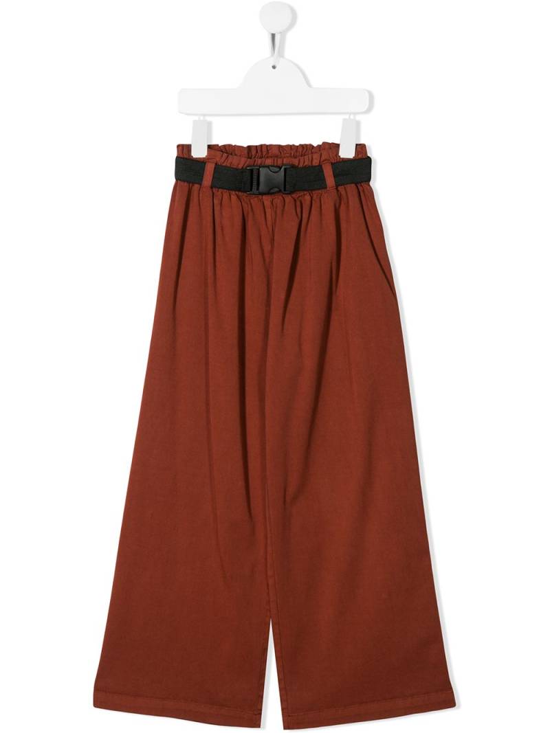 Andorine loose-fit flared trousers - Brown von Andorine