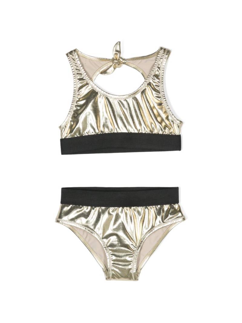 Andorine metallic-effect bikini - Gold von Andorine