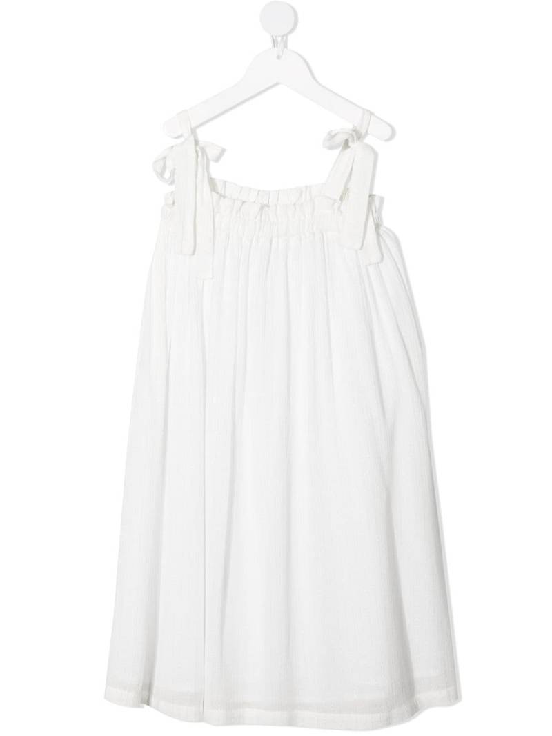 Andorine ruffled midi dress - White von Andorine