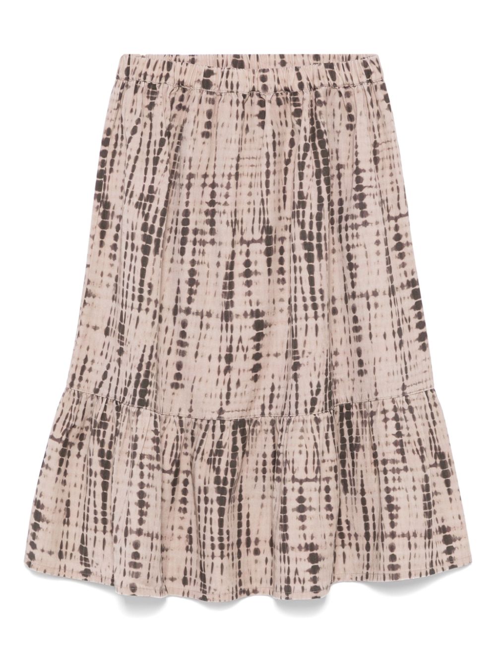 Andorine tie dye-print midi skirt - Neutrals von Andorine