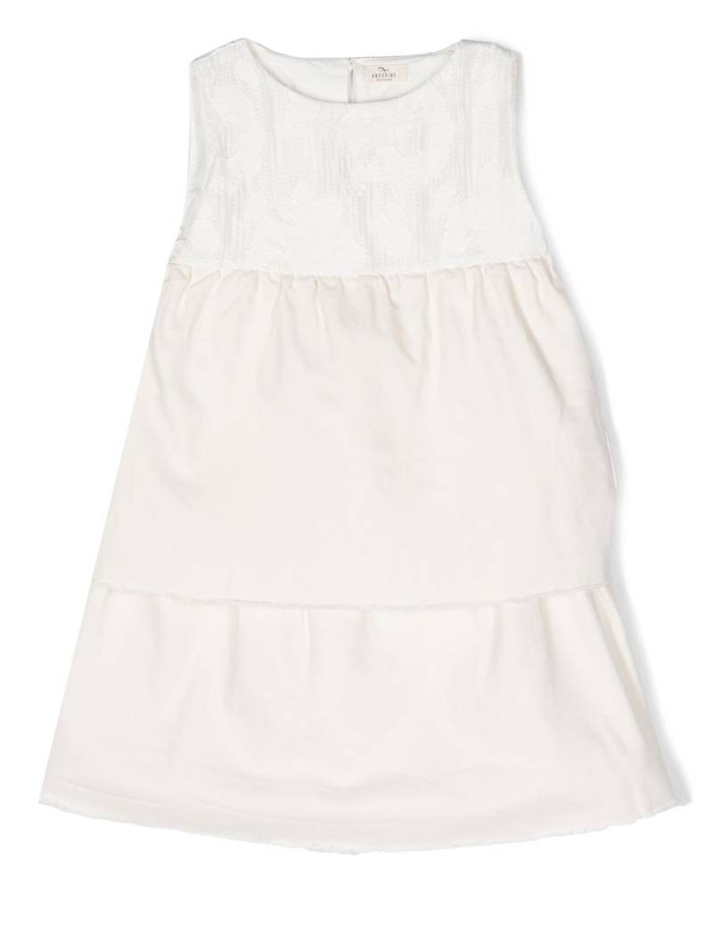 Andorine tiered denim dress - White von Andorine