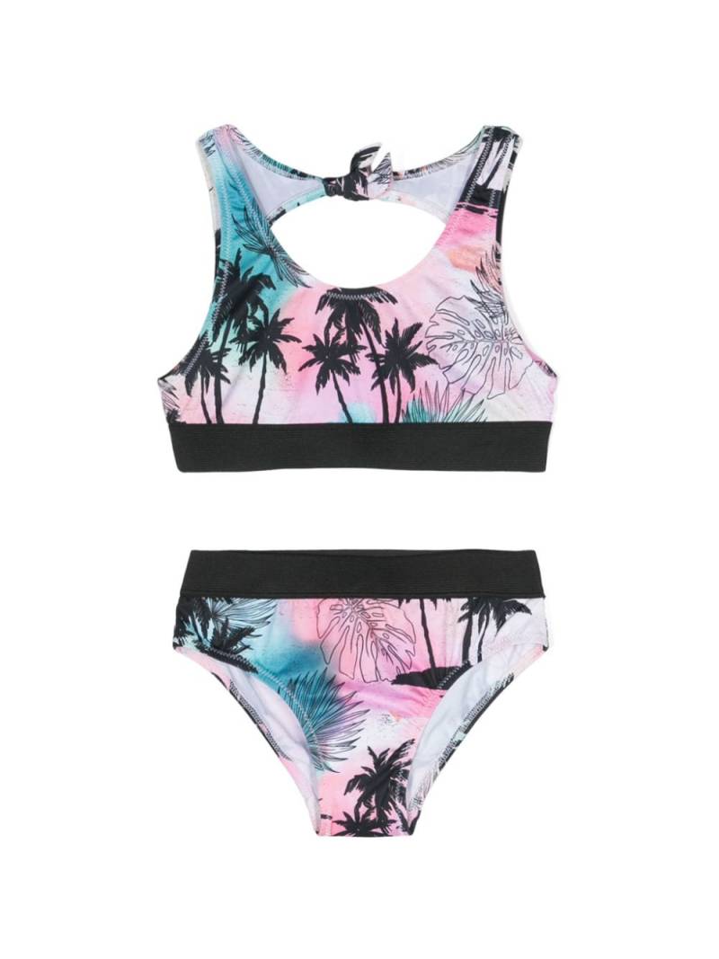 Andorine tropical-print bikini set - Black von Andorine