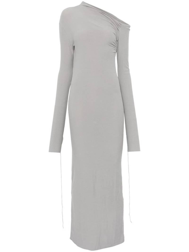 Andrea Ya'aqov asymmetric-neck maxi dress - Grey von Andrea Ya'aqov