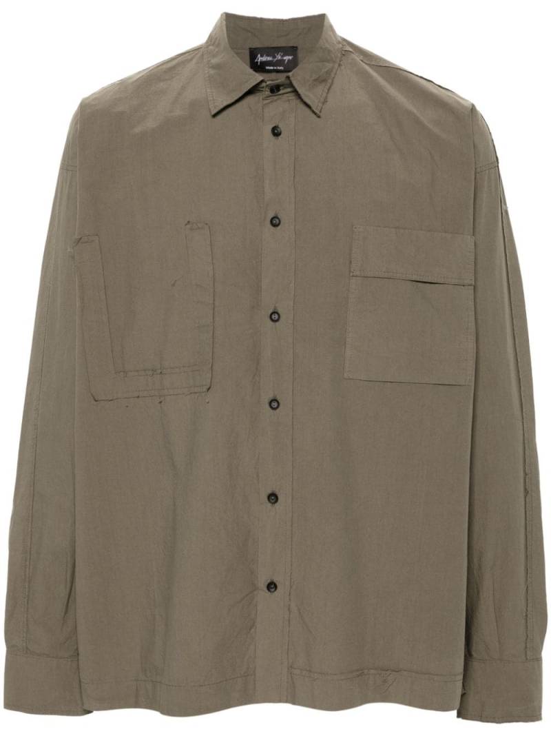 Andrea Ya'aqov button-up cotton shirt - Green von Andrea Ya'aqov