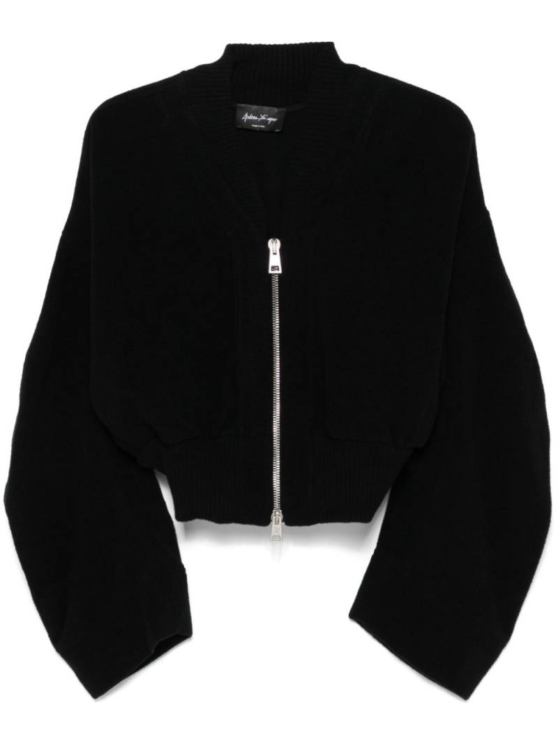 Andrea Ya'aqov cashmere bomber jacket - Black von Andrea Ya'aqov