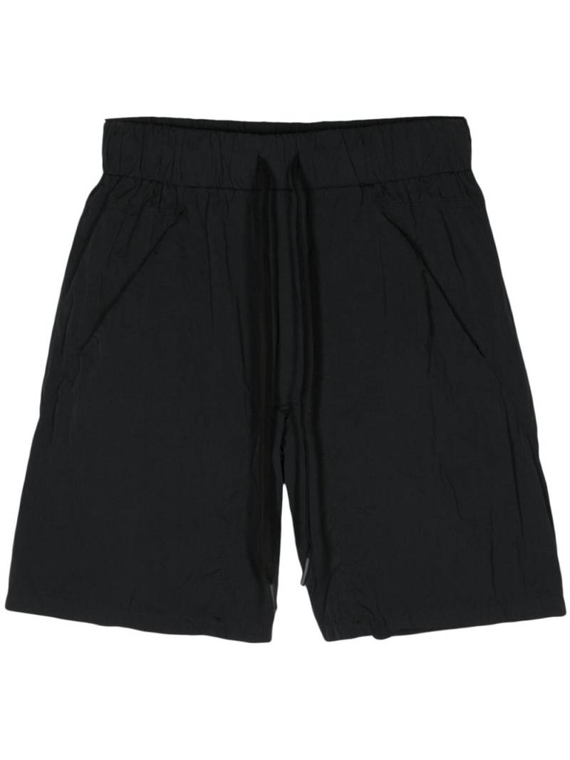 Andrea Ya'aqov crinkled mid-rise swim shorts - Black von Andrea Ya'aqov