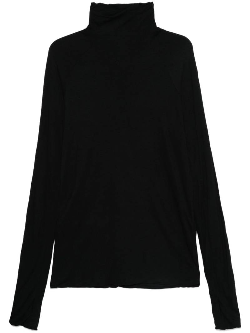 Andrea Ya'aqov double-layer roll-neck top - Black von Andrea Ya'aqov