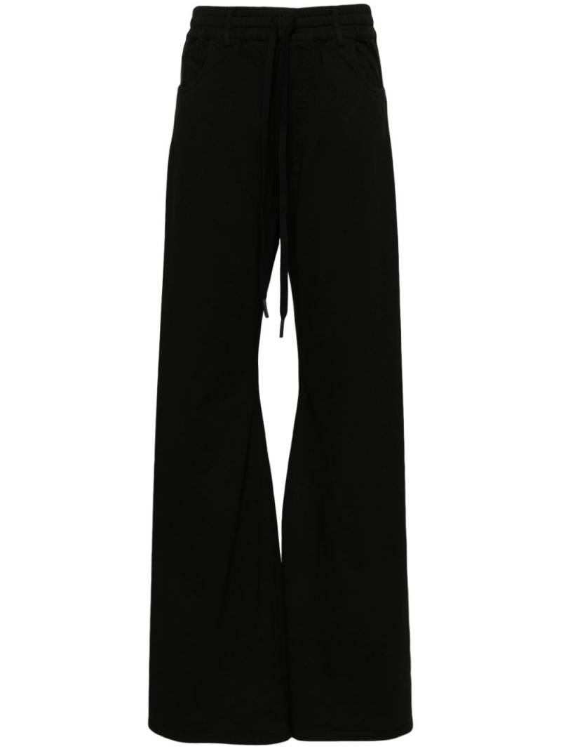 Andrea Ya'aqov drawstring flared trousers - Black von Andrea Ya'aqov