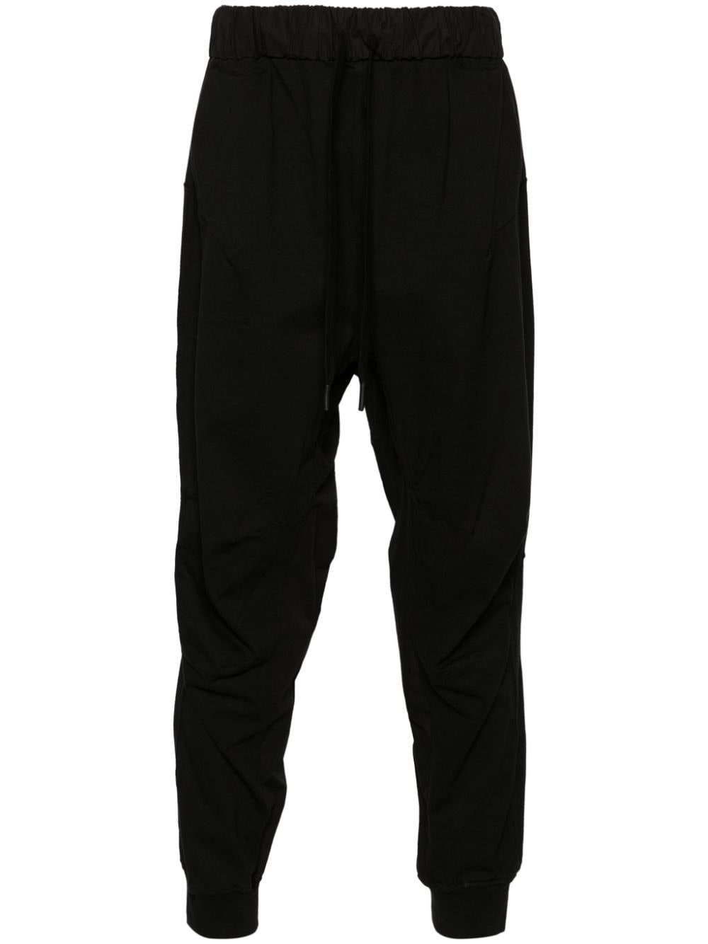 Andrea Ya'aqov drop-crotch cotton track pants - Black von Andrea Ya'aqov