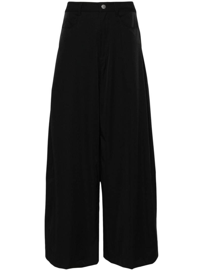 Andrea Ya'aqov high-waisted wide-leg trousers - Black von Andrea Ya'aqov