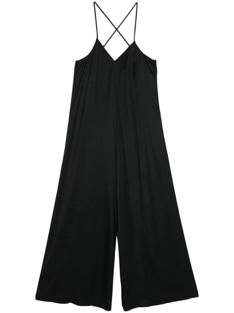 Andrea Ya'aqov wide-leg crepe jumpsuit - Black von Andrea Ya'aqov