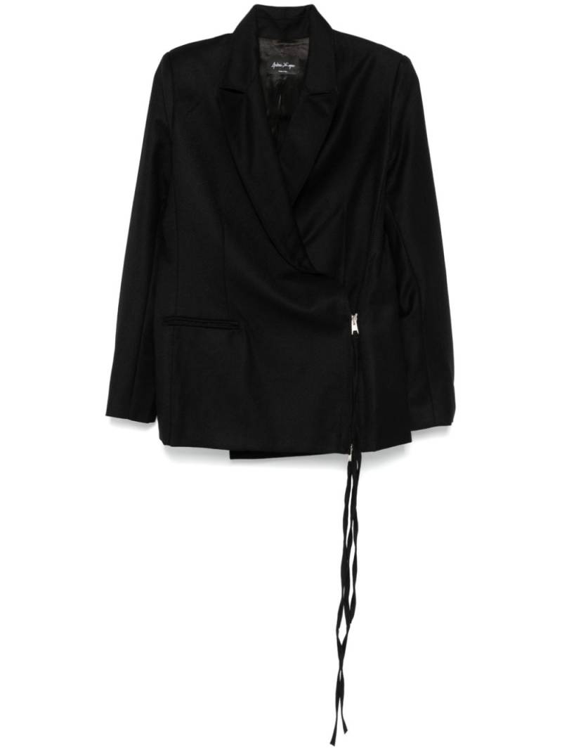 Andrea Ya'aqov wrap blazer - Black von Andrea Ya'aqov