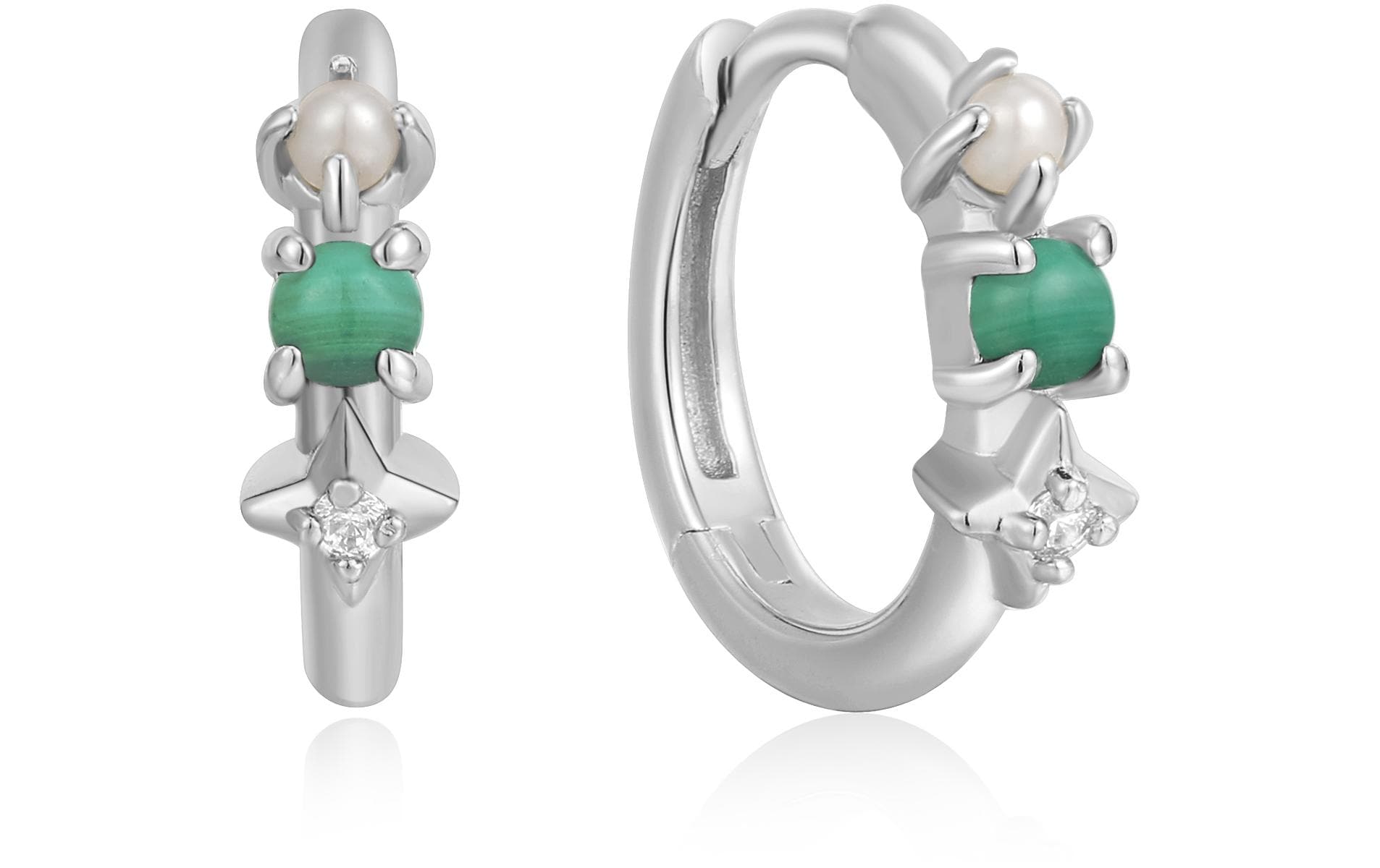 Ania Haie Creolen-Set »Ania Haie Kreole Malachite Star Hug« Ania Haie Creolen-Set »Ania Haie Kreole Malachite Star Hug« von Ania Haie