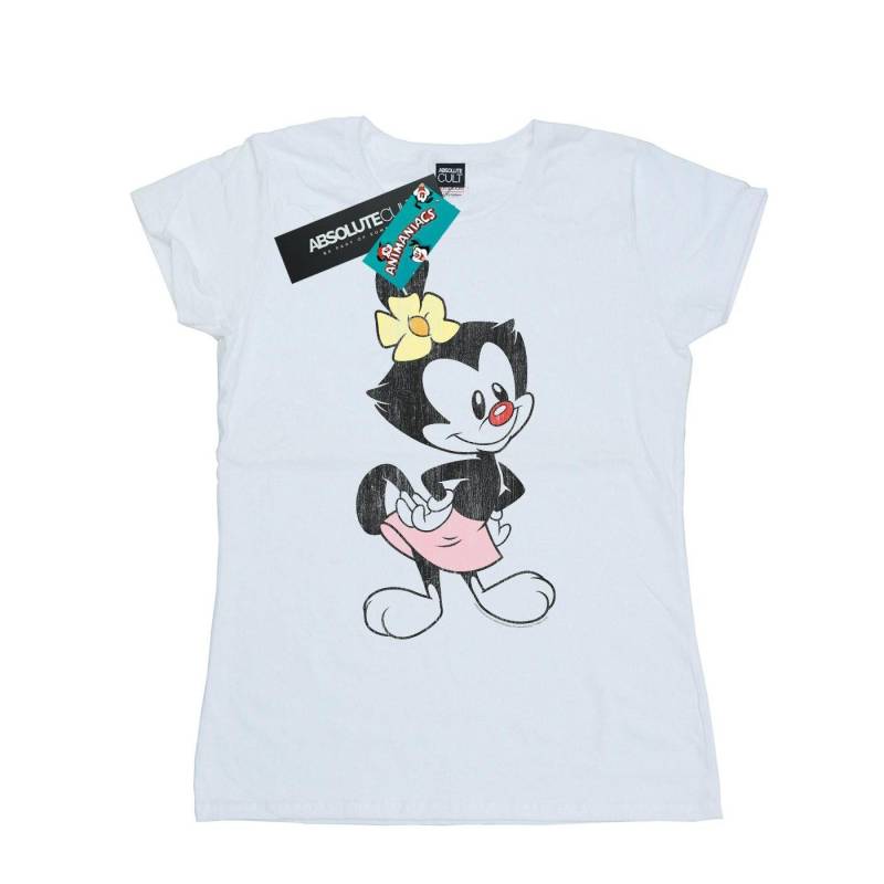 Dot Classic Pose Tshirt Damen Weiss L von Animaniacs