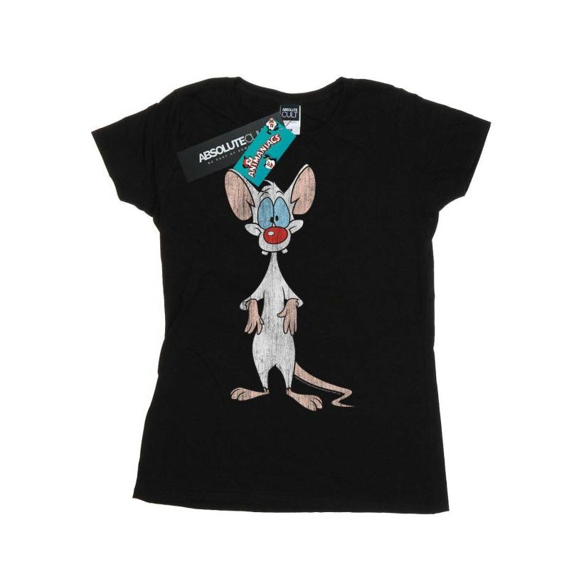 Pinky Classic Pose Tshirt Damen Schwarz M von Animaniacs