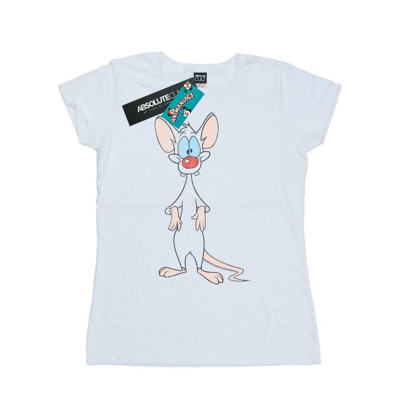 Pinky Classic Pose Tshirt Damen Weiss M von Animaniacs