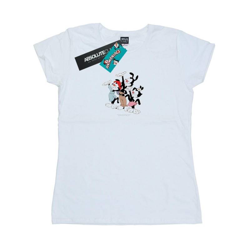 Ta Da Tshirt Damen Weiss L von Animaniacs