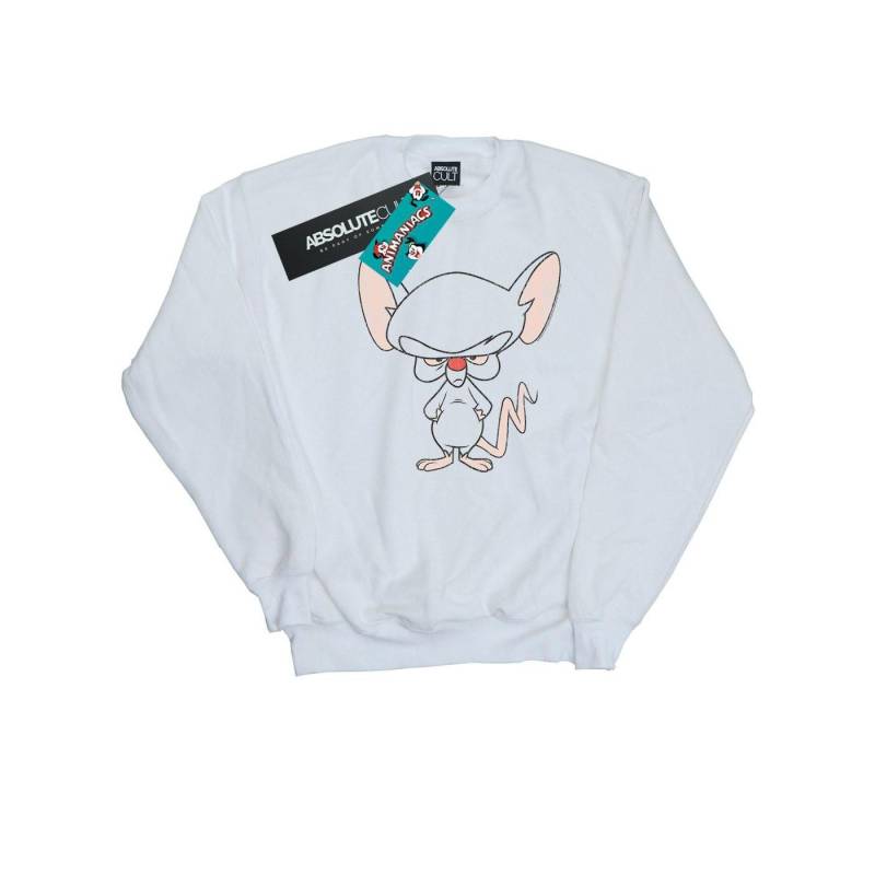 The Brain Classic Pose Sweatshirt Jungen Weiss 104 von Animaniacs