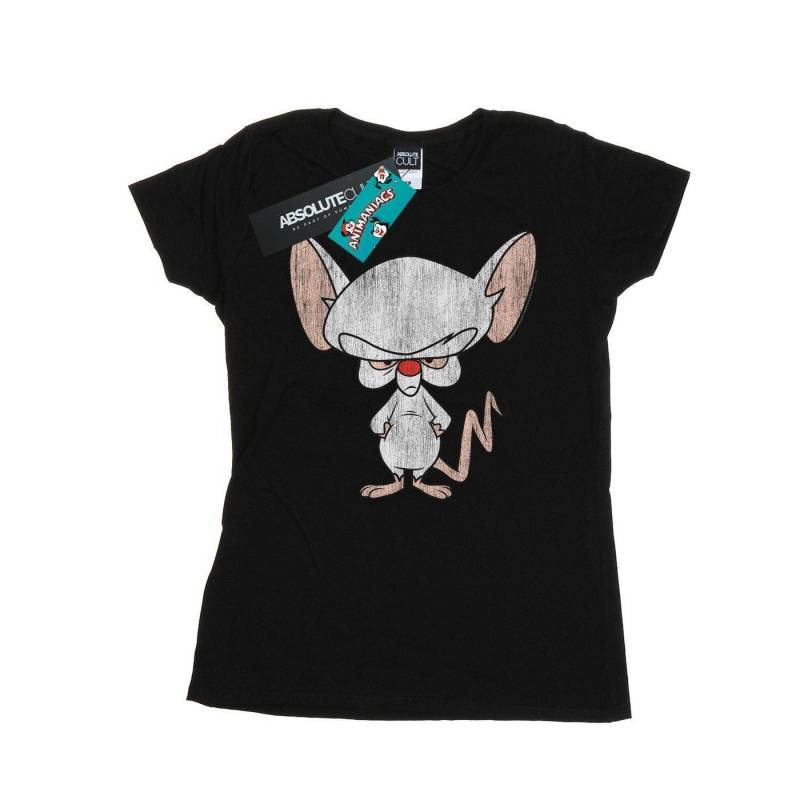 The Brain Classic Pose Tshirt Damen Schwarz XL von Animaniacs