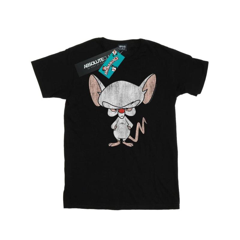 The Brain Classic Pose Tshirt Herren Schwarz L von Animaniacs