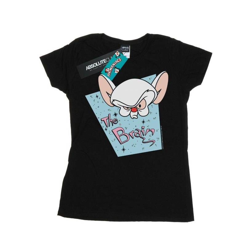 The Brain Mugshot Tshirt Damen Schwarz L von Animaniacs