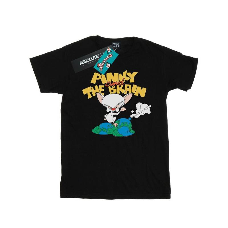 The Brain World Domination Tshirt Herren Schwarz 3XL von Animaniacs