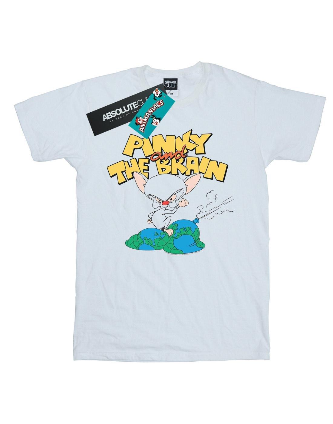 The Brain World Domination Tshirt Herren Weiss 5XL von Animaniacs