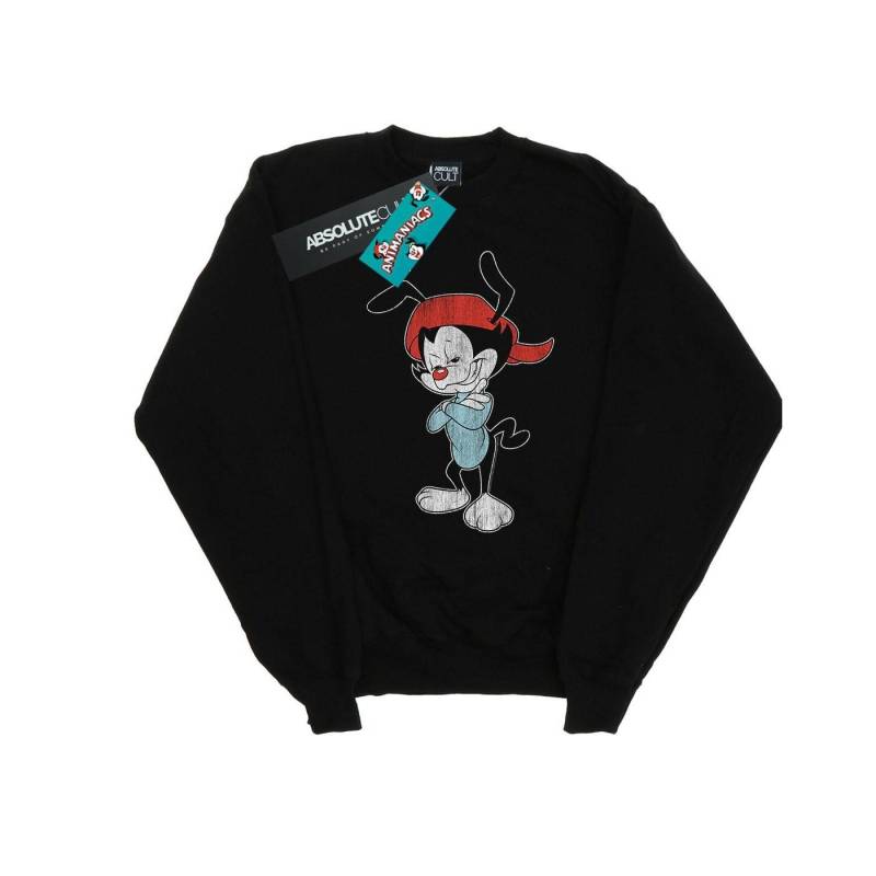 Wakko Classic Pose Sweatshirt Jungen Schwarz 104 von Animaniacs