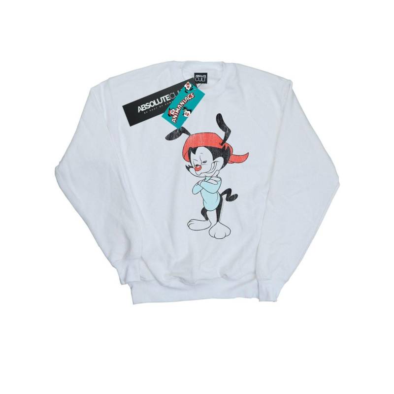 Wakko Classic Pose Sweatshirt Jungen Weiss 104 von Animaniacs