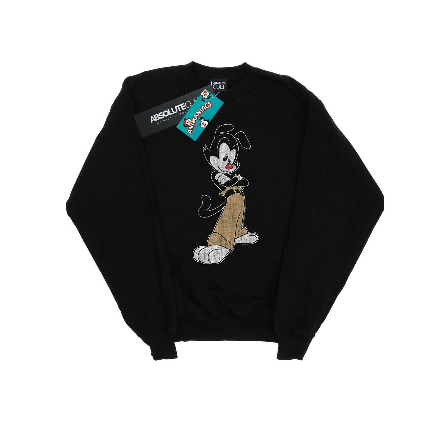 Yakko Classic Pose Sweatshirt Jungen Schwarz 116 von Animaniacs