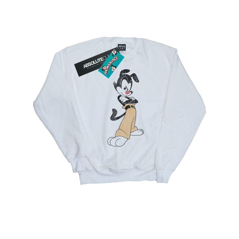 Yakko Classic Pose Sweatshirt Jungen Weiss 104 von Animaniacs