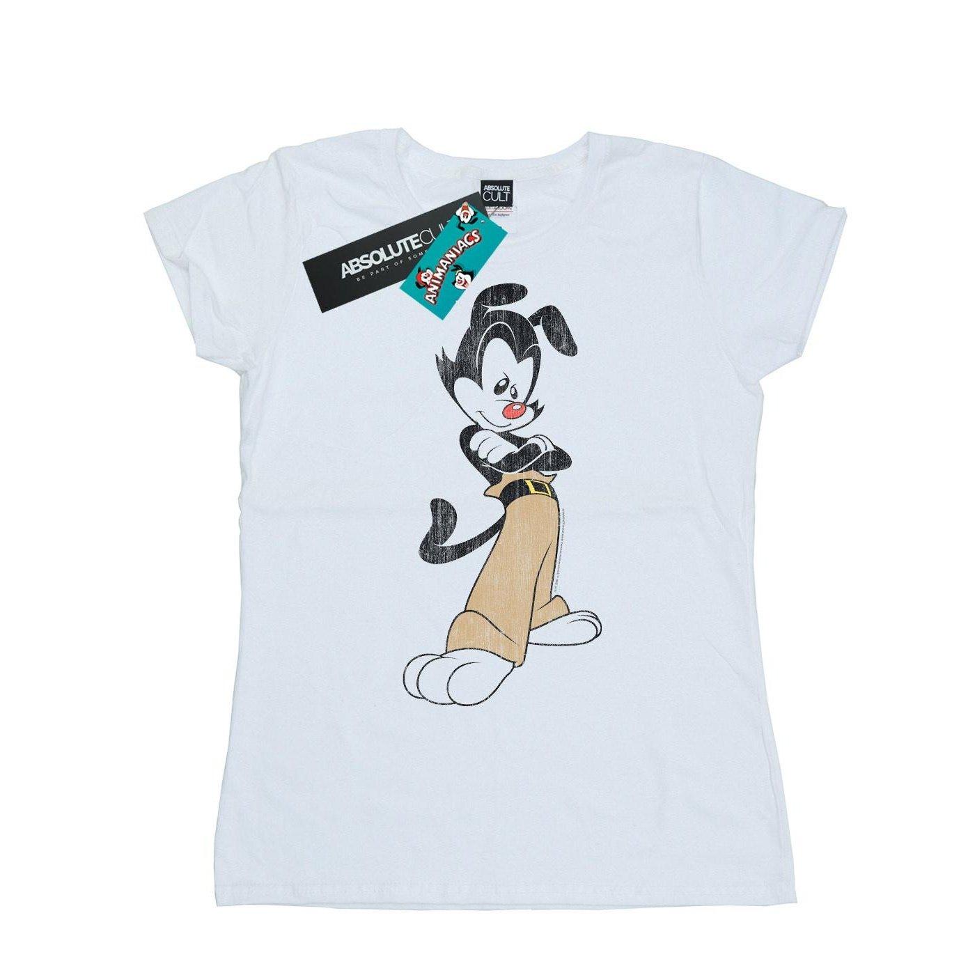 Yakko Classic Pose Tshirt Damen Weiss S von Animaniacs