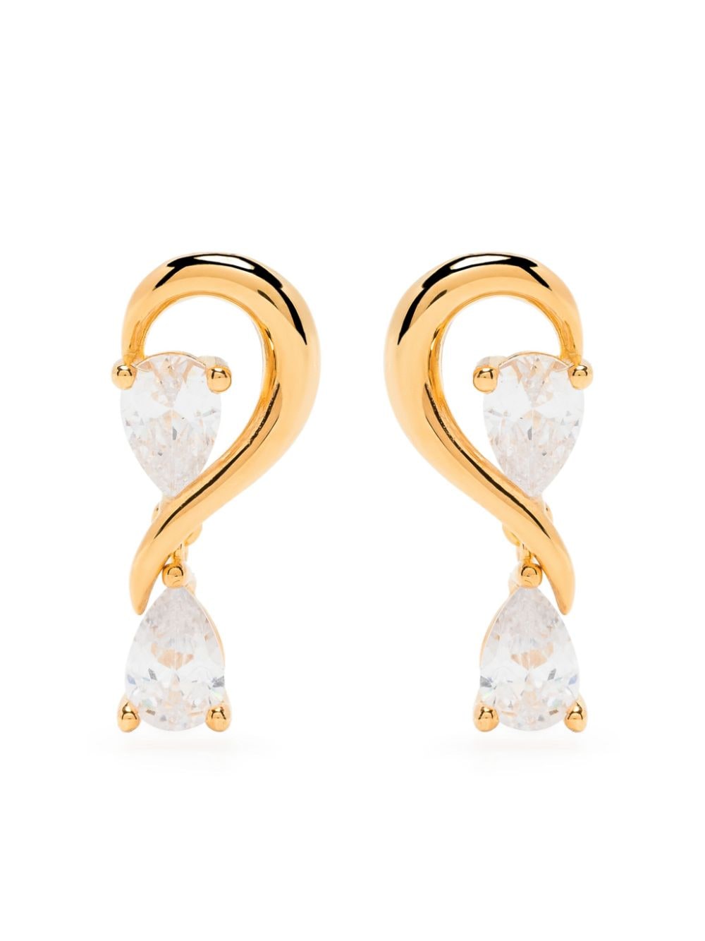 Anissa Kermiche gold Calin D'or diamond earrings