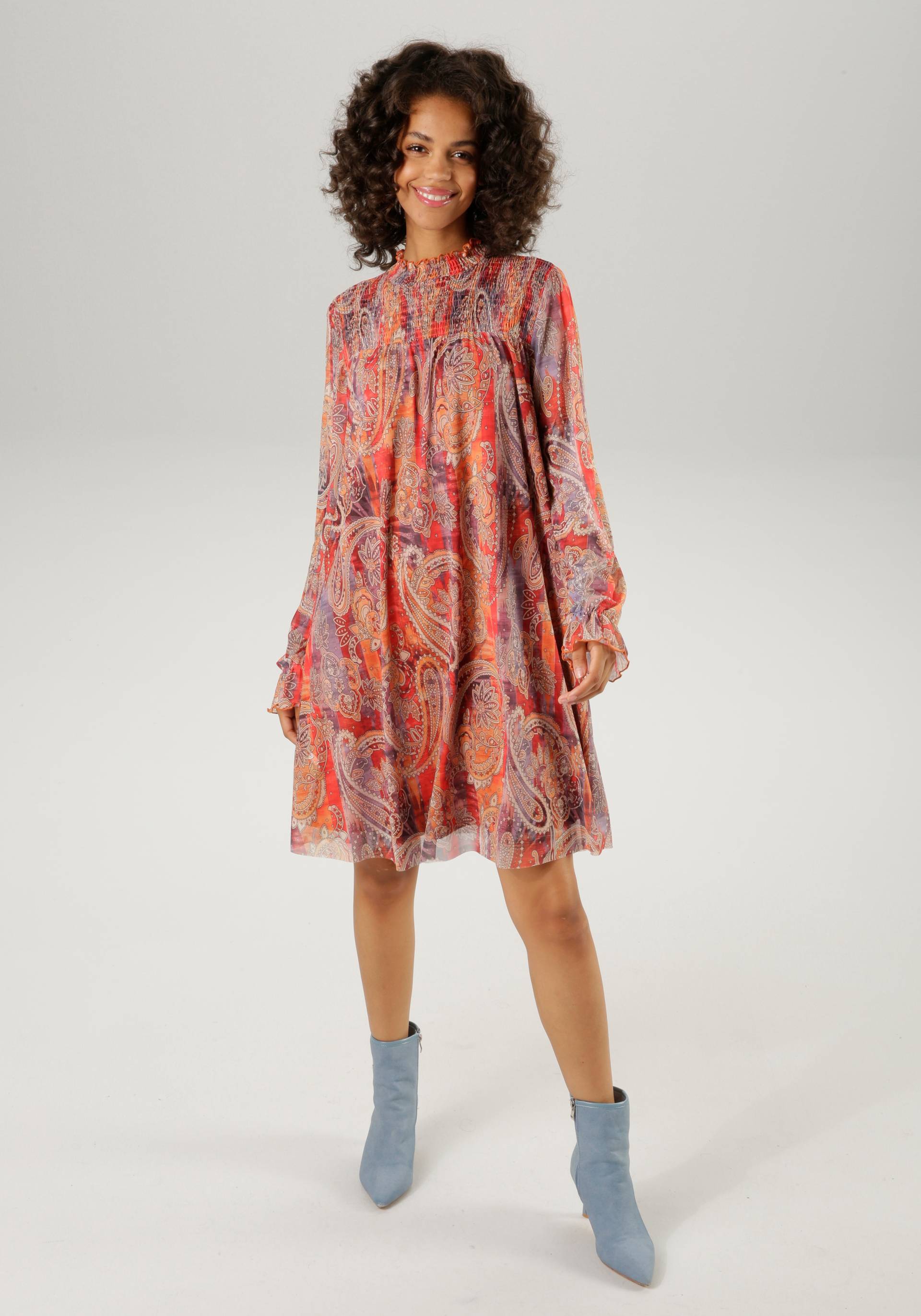 Aniston CASUAL Blusenkleid, mit farbharmonischem Paisley-Druck - NEUE KOLLEKTION von Aniston CASUAL