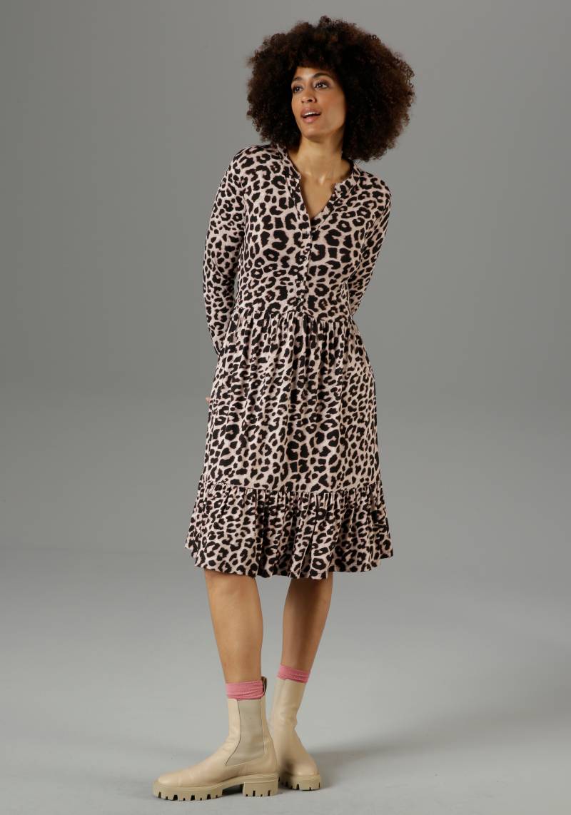 Aniston CASUAL Jerseykleid, mit Animal-Print von Aniston CASUAL