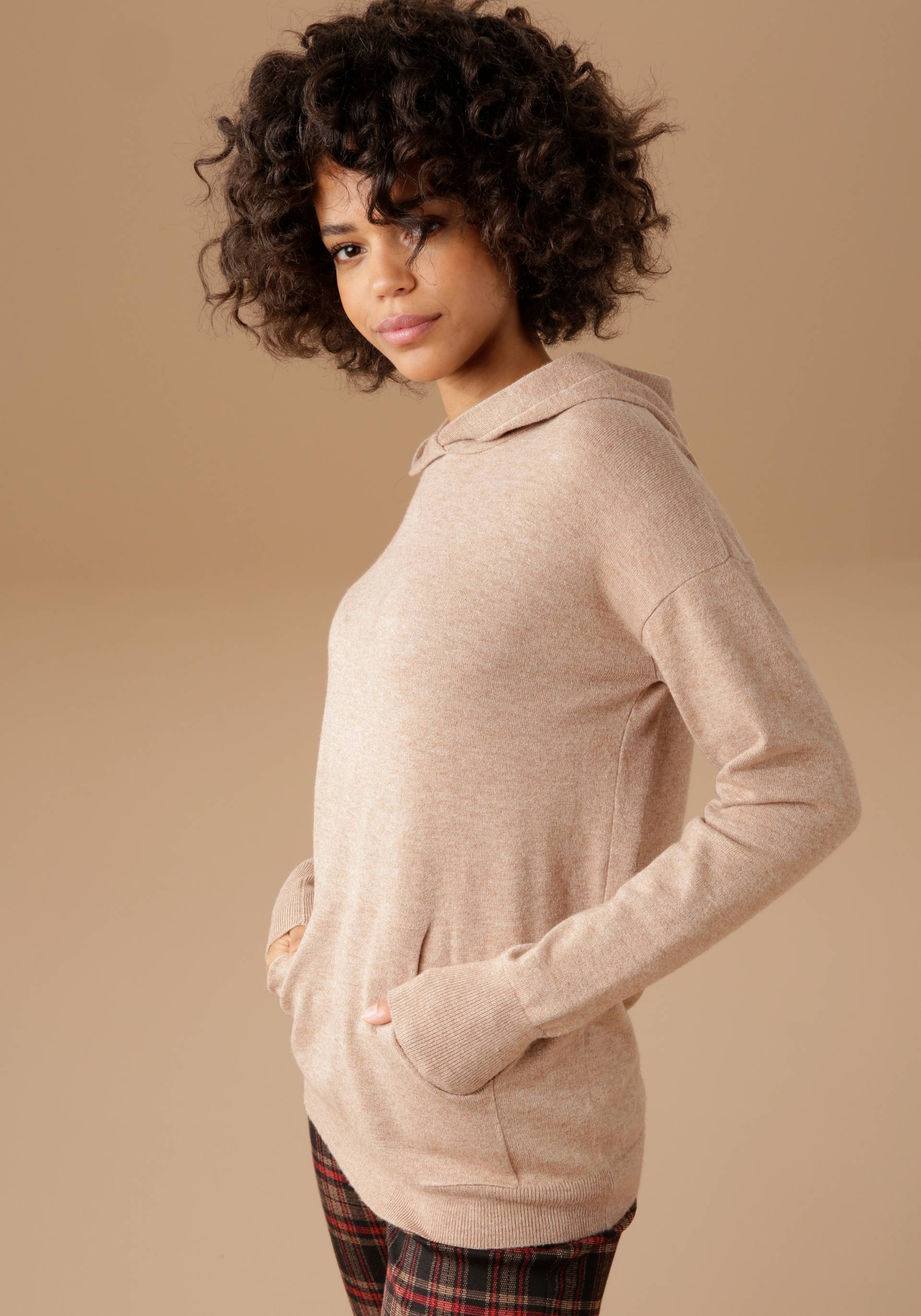 Aniston CASUAL Kapuzenpullover, mit Kängurutasche von Aniston CASUAL