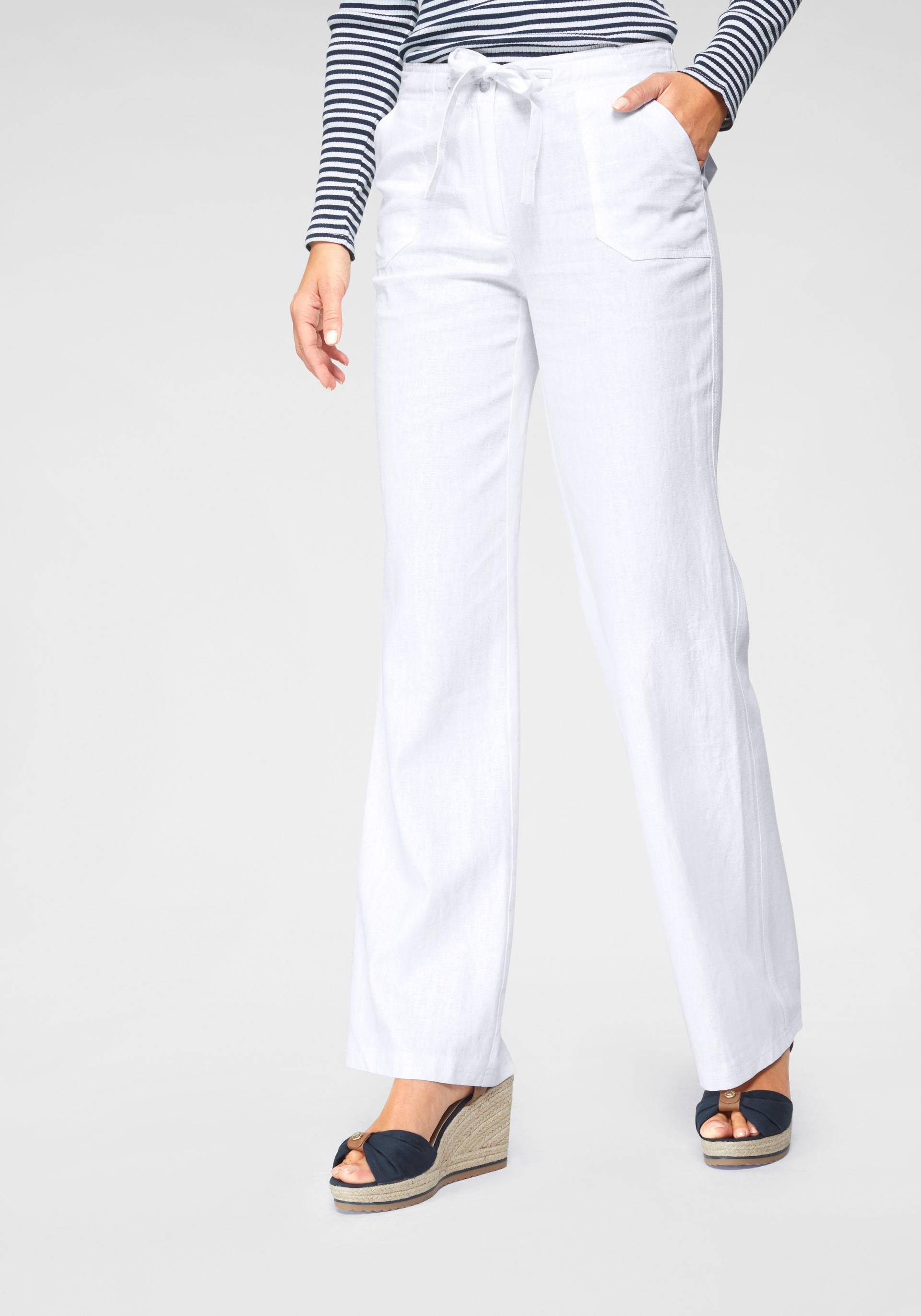 Aniston CASUAL Leinenhose, mit Bindeband von Aniston CASUAL