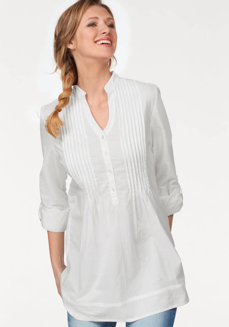 Aniston CASUAL Longbluse, mit dekorativer Biesenverarbeitung von Aniston CASUAL