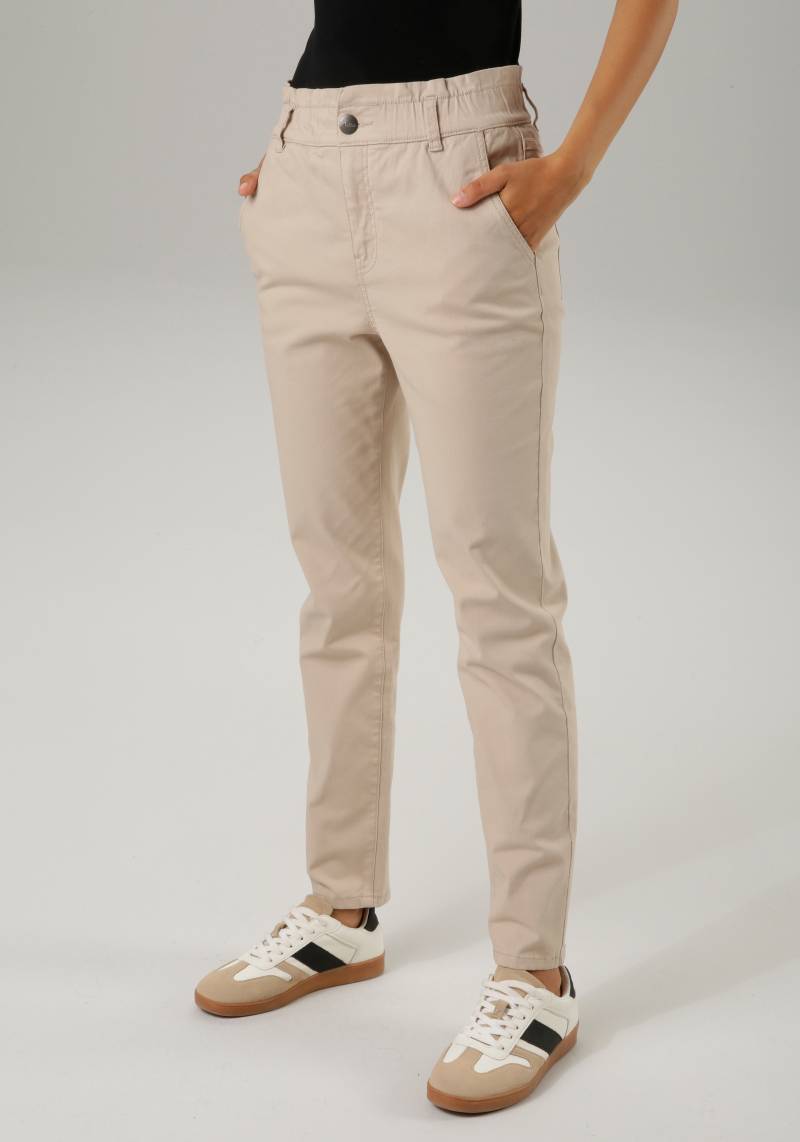 Aniston CASUAL Paperbag-Hose, mit bequemen Gummizugbund von Aniston CASUAL