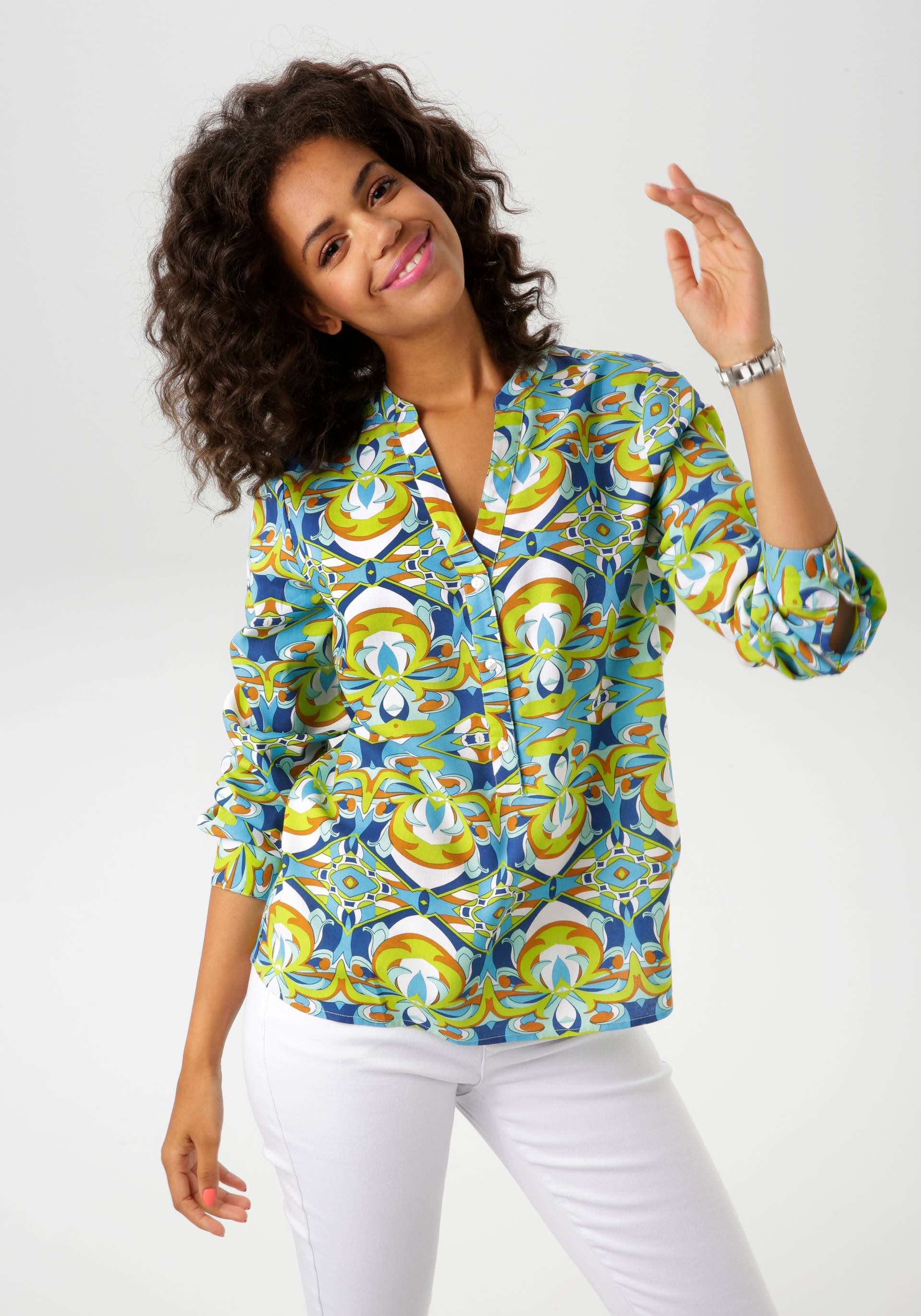 Aniston CASUAL Schlupfbluse, mit extravagantem, grafischen Druck - NEUE KOLLEKTION Aniston CASUAL Schlupfbluse, mit extravagantem, grafischen Druck - NEUE KOLLEKTION von Aniston CASUAL