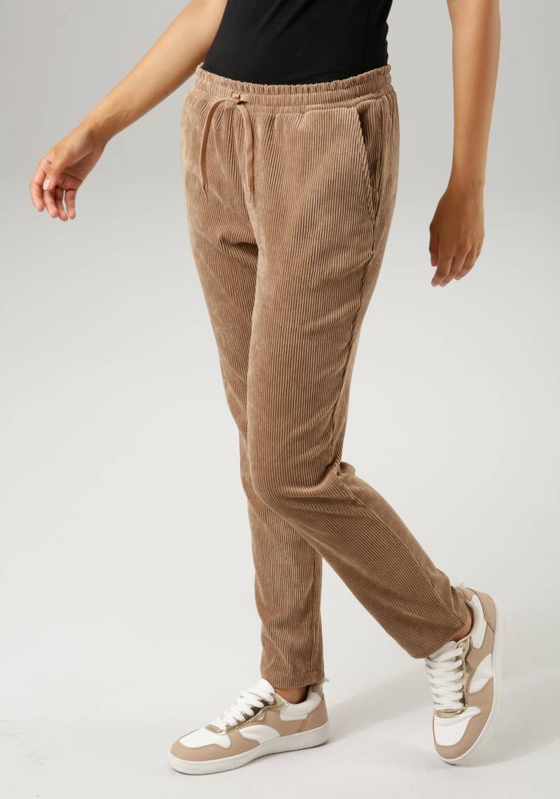 Aniston CASUAL Schlupfhose, aus trendigem, elastischen Cord - NEUE KOLLEKTION von Aniston CASUAL