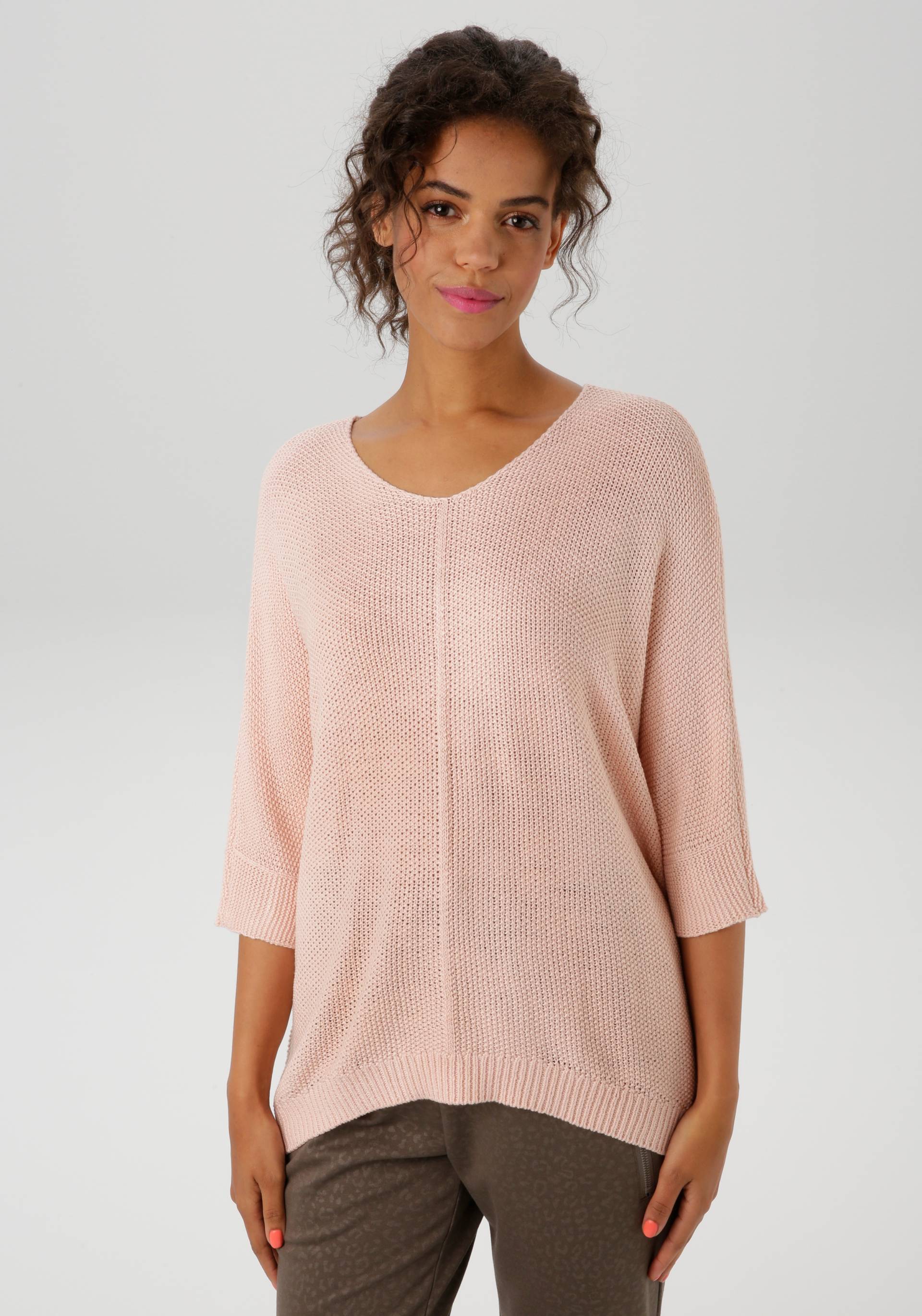 Aniston CASUAL Strickpullover, im ausdrucksvollem Perl-Muster - NEUE KOLLEKTION von Aniston CASUAL