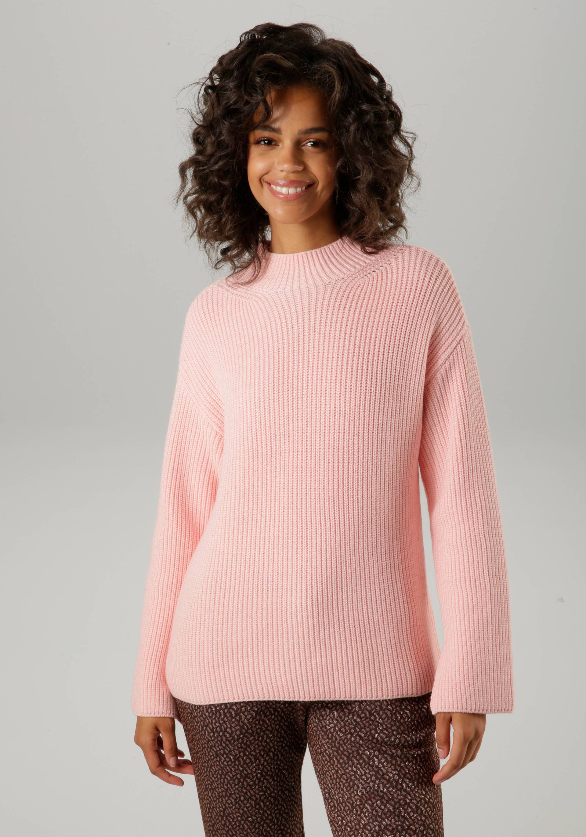 Aniston CASUAL Strickpullover, mit Stehkragen von Aniston CASUAL