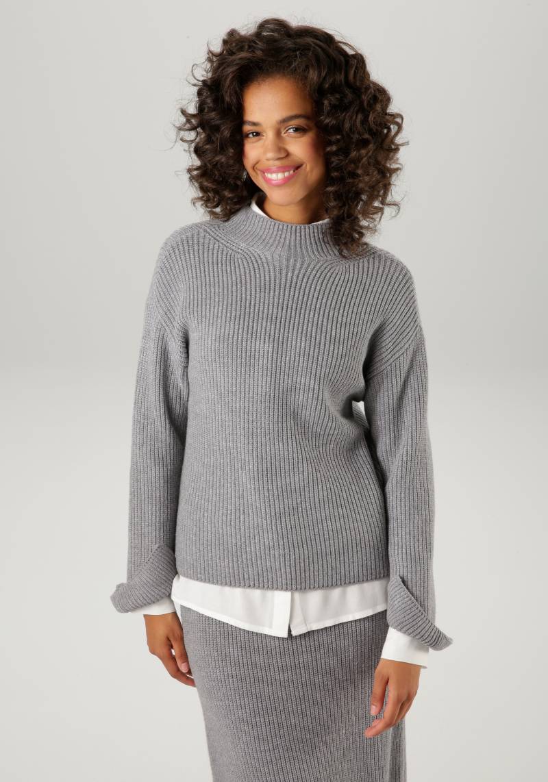 Aniston CASUAL Strickpullover, mit Stehkragen von Aniston CASUAL