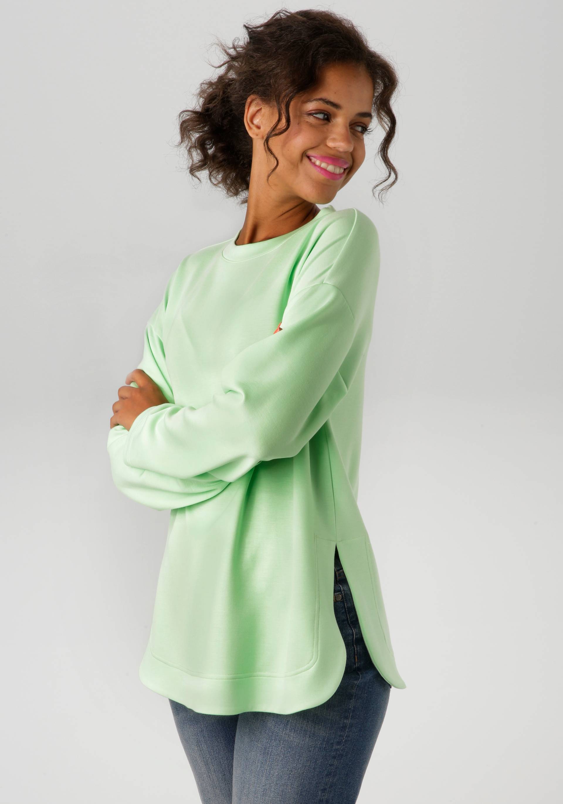 Aniston CASUAL Sweatshirt, in trendiger Farbpalette - NEUE KOLLEKTION von Aniston CASUAL