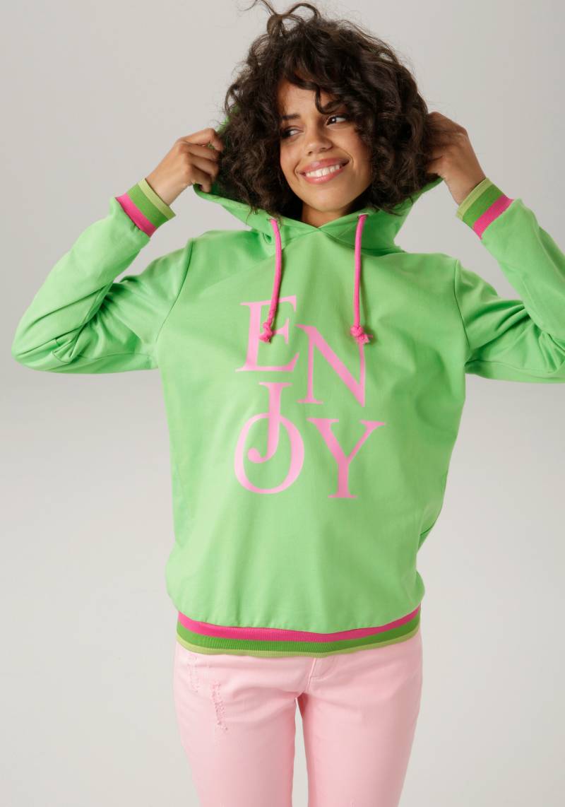 Aniston CASUAL Sweatshirt, mit "ENJOY"-Schriftzug von Aniston CASUAL